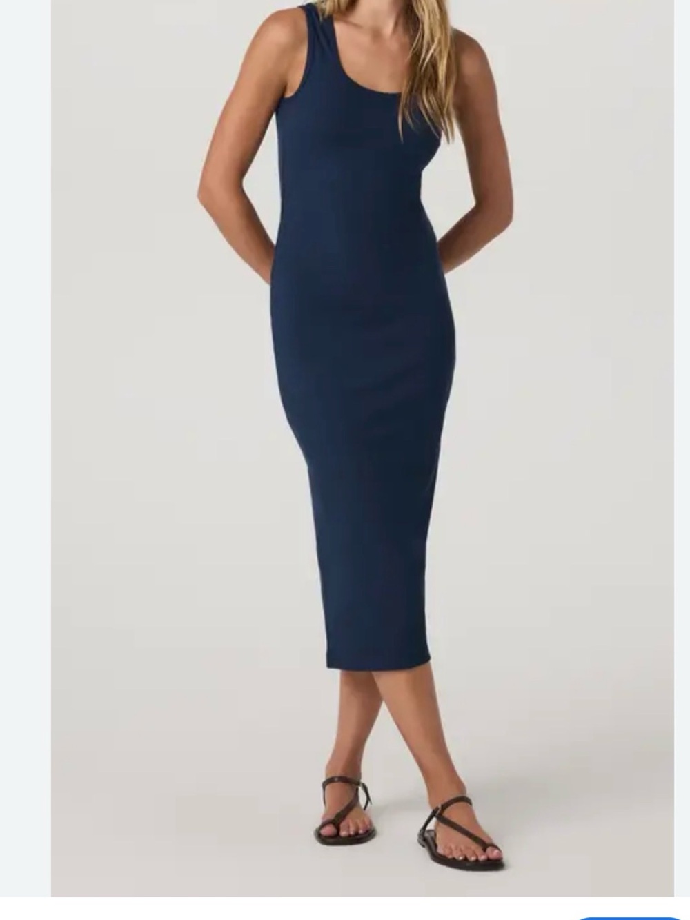Vouri Sleeveless charcoal Black Bodycon Midi Dress small like new